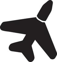 Plane icon symbol image vector, illustration of the flight aviation in black image. EPS 10 vector