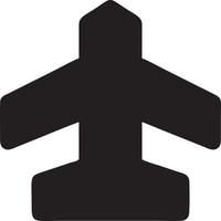 Plane icon symbol image vector, illustration of the flight aviation in black image. EPS 10 vector