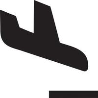 Plane icon symbol image vector, illustration of the flight aviation in black image. EPS 10 vector