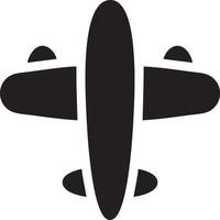 Plane icon symbol image vector, illustration of the flight aviation in black image. EPS 10 vector