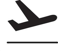 Plane icon symbol image vector, illustration of the flight aviation in black image. EPS 10 vector