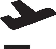 Plane icon symbol image vector, illustration of the flight aviation in black image. EPS 10 vector