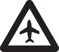Plane icon symbol image vector, illustration of the flight aviation in black image. EPS 10 vector