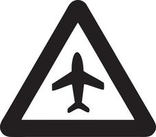 Plane icon symbol image vector, illustration of the flight aviation in black image. EPS 10 vector