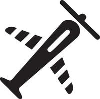 Plane icon symbol image vector, illustration of the flight aviation in black image. EPS 10 vector