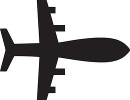 Plane icon symbol image vector, illustration of the flight aviation in black image. EPS 10 vector