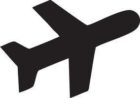 Plane icon symbol image vector, illustration of the flight aviation in black image. EPS 10 vector