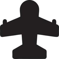 Plane icon symbol image vector, illustration of the flight aviation in black image. EPS 10 vector