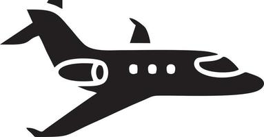 Plane icon symbol image vector, illustration of the flight aviation in black image. EPS 10 vector