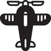 Plane icon symbol image vector, illustration of the flight aviation in black image. EPS 10 vector