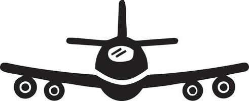 Plane icon symbol image vector, illustration of the flight aviation in black image. EPS 10 vector