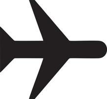 Plane icon symbol image vector, illustration of the flight aviation in black image. EPS 10 vector