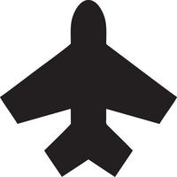 Plane icon symbol image vector, illustration of the flight aviation in black image. EPS 10 vector