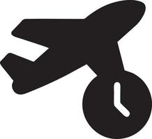 Plane icon symbol image vector, illustration of the flight aviation in black image. EPS 10 vector