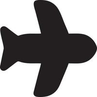 Plane icon symbol image vector, illustration of the flight aviation in black image. EPS 10 vector