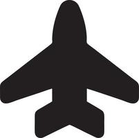 Plane icon symbol image vector, illustration of the flight aviation in black image. EPS 10 vector