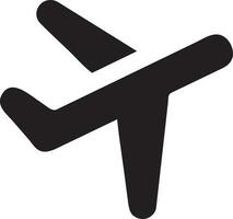 Plane icon symbol image vector, illustration of the flight aviation in black image. EPS 10 vector