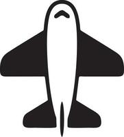 Plane icon symbol image vector, illustration of the flight aviation in black image. EPS 10 vector