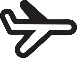 Plane icon symbol image vector, illustration of the flight aviation in black image. EPS 10 vector