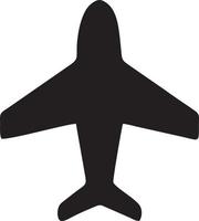 Plane icon symbol image vector, illustration of the flight aviation in black image. EPS 10 vector