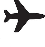 Plane icon symbol image vector, illustration of the flight aviation in black image. EPS 10 vector