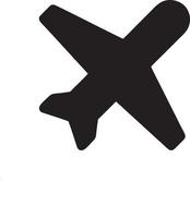 Plane icon symbol image vector, illustration of the flight aviation in black image. EPS 10 vector