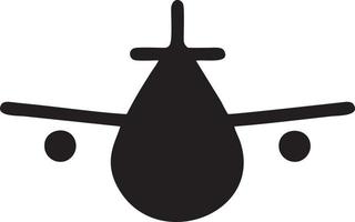 Plane icon symbol image vector, illustration of the flight aviation in black image. EPS 10 vector