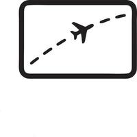 Plane icon symbol image vector, illustration of the flight aviation in black image. EPS 10 vector