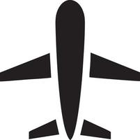 Plane icon symbol image vector, illustration of the flight aviation in black image. EPS 10 vector