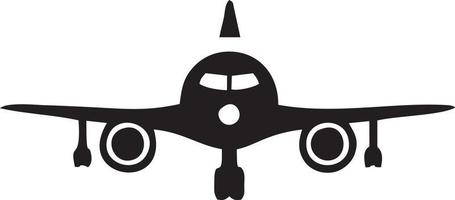 Plane icon symbol image vector, illustration of the flight aviation in black image. EPS 10 vector