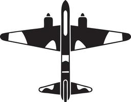 Plane icon symbol image vector, illustration of the flight aviation in black image. EPS 10 vector