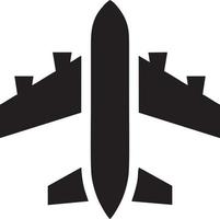 Plane icon symbol image vector, illustration of the flight aviation in black image. EPS 10 vector