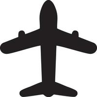 Plane icon symbol image vector, illustration of the flight aviation in black image. EPS 10 vector