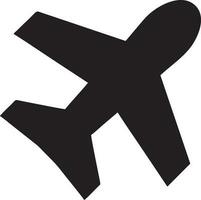 Plane icon symbol image vector, illustration of the flight aviation in black image. EPS 10 vector