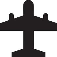 Plane icon symbol image vector, illustration of the flight aviation in black image. EPS 10 vector