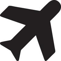 Plane icon symbol image vector, illustration of the flight aviation in black image. EPS 10 vector