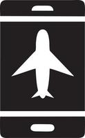 Plane icon symbol image vector, illustration of the flight aviation in black image. EPS 10 vector