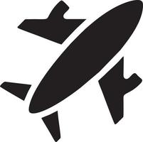 Plane icon symbol image vector, illustration of the flight aviation in black image. EPS 10 vector