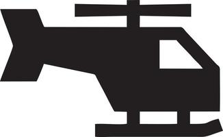 Helicopter icon symbol image vector, illustration of the flight aviation in black image. EPS 10 vector