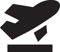 Plane icon symbol image vector, illustration of the flight aviation in black image. EPS 10 vector