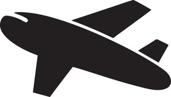 Plane icon symbol image vector, illustration of the flight aviation in black image. EPS 10 vector