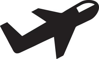 Plane icon symbol image vector, illustration of the flight aviation in black image. EPS 10 vector