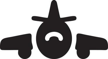 Plane icon symbol image vector, illustration of the flight aviation in black image. EPS 10 vector