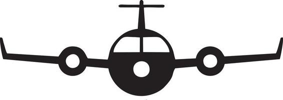 Plane icon symbol image vector, illustration of the flight aviation in black image. EPS 10 vector