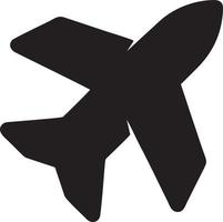 Plane icon symbol image vector, illustration of the flight aviation in black image. EPS 10 vector