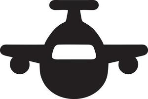 Plane icon symbol image vector, illustration of the flight aviation in black image. EPS 10 vector