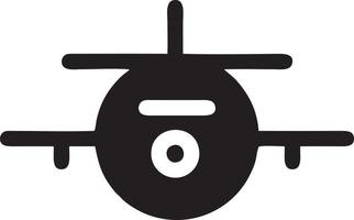 Plane icon symbol image vector, illustration of the flight aviation in black image. EPS 10 vector