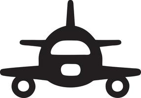 Plane icon symbol image vector, illustration of the flight aviation in black image. EPS 10 vector