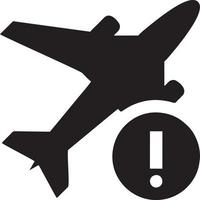 Plane icon symbol image vector, illustration of the flight aviation in black image. EPS 10 vector