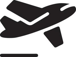 Plane icon symbol image vector, illustration of the flight aviation in black image. EPS 10 vector